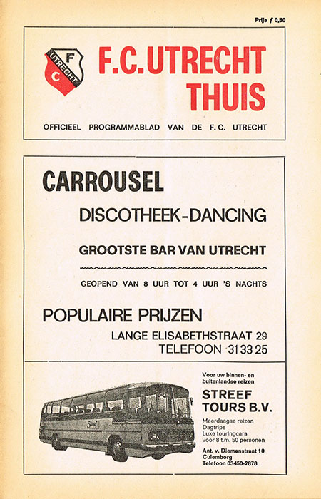 AZ Programma 10-feb-1974 Utrecht uit